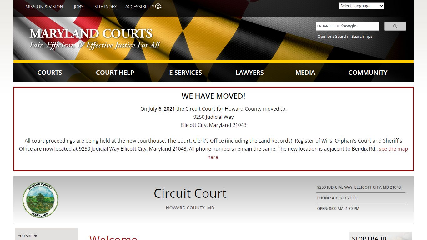 Welcome | Maryland Courts